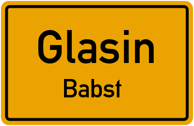Straßenverzeichnis Glasin Babst