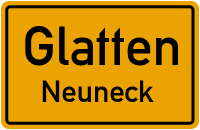 Straßenverzeichnis Glatten Neuneck