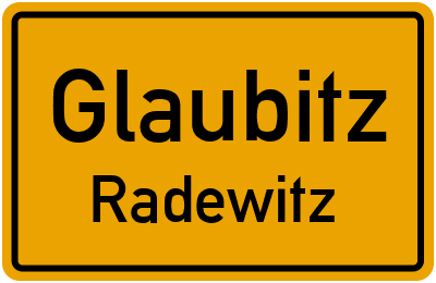 Straßenverzeichnis Glaubitz Radewitz