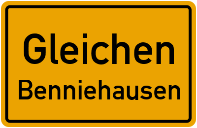 Straßenverzeichnis Gleichen Benniehausen
