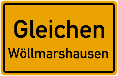 Straßenverzeichnis Gleichen Wöllmarshausen