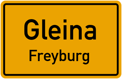 Straßenverzeichnis Gleina Freyburg