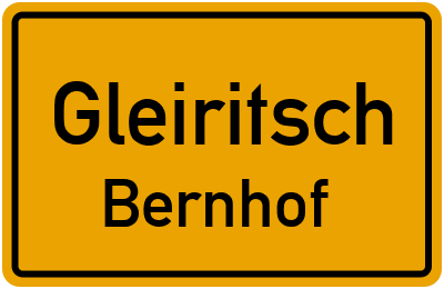 Straßenverzeichnis Gleiritsch Bernhof