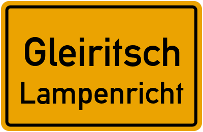 Straßenverzeichnis Gleiritsch Lampenricht