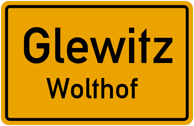 Straßenverzeichnis Glewitz Wolthof