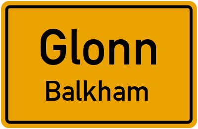 Straßenverzeichnis Glonn Balkham