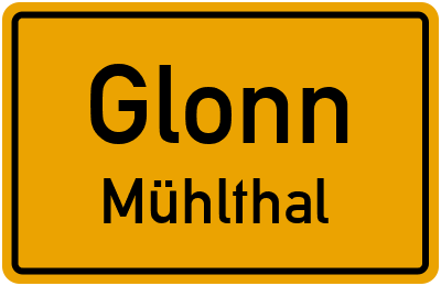 Straßenverzeichnis Glonn Mühlthal