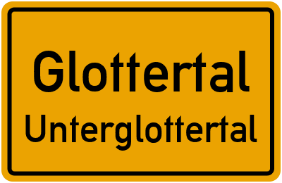 Straßenverzeichnis Glottertal Unterglottertal