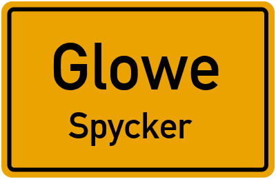 Straßenverzeichnis Glowe Spycker