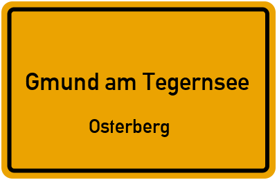 Straßenverzeichnis Gmund am Tegernsee Osterberg