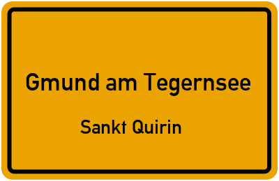 Straßenverzeichnis Gmund am Tegernsee Sankt Quirin