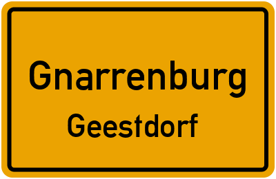 Straßenverzeichnis Gnarrenburg Geestdorf