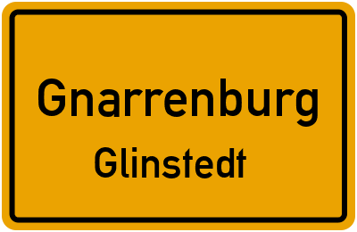 Ortsschild Gnarrenburg Glinstedt