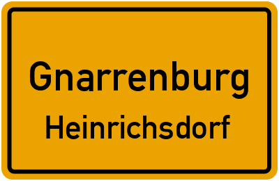 Straßenverzeichnis Gnarrenburg Heinrichsdorf