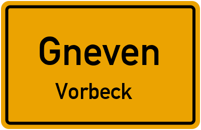 Straßenverzeichnis Gneven Vorbeck