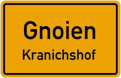 Straßenverzeichnis Gnoien Kranichshof