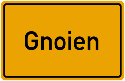 Ortsschild von Stadt Gnoien in Mecklenburg-Vorpommern