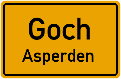 Straßenverzeichnis Goch Asperden