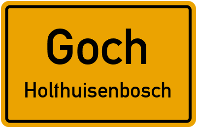 Straßenverzeichnis Goch Holthuisenbosch
