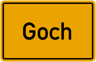 Ortsschild von Goch in Nordrhein-Westfalen