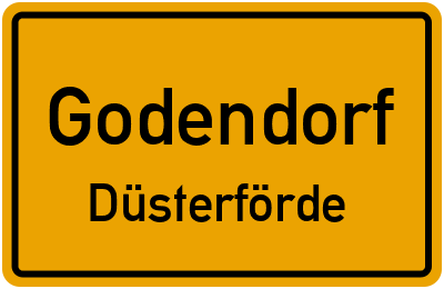 Straßenverzeichnis Godendorf Düsterförde