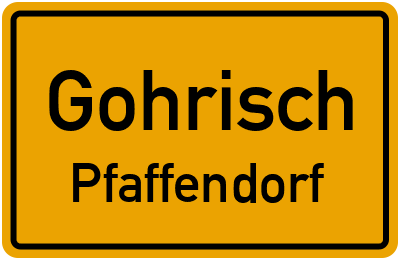 Straßenverzeichnis Gohrisch Pfaffendorf