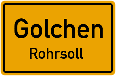 Straßenverzeichnis Golchen Rohrsoll