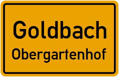 Straßenverzeichnis Goldbach Obergartenhof