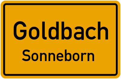 Straßenverzeichnis Goldbach Sonneborn