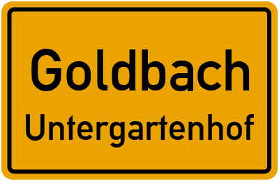 Straßenverzeichnis Goldbach Untergartenhof