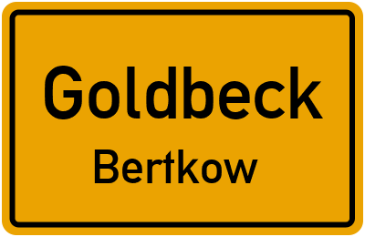Straßenverzeichnis Goldbeck Bertkow