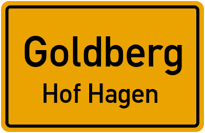 Straßenverzeichnis Goldberg Hof Hagen