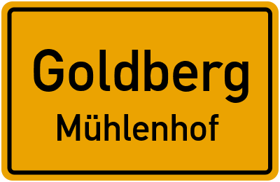 Straßenverzeichnis Goldberg Mühlenhof