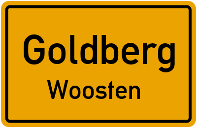 Straßenverzeichnis Goldberg Woosten