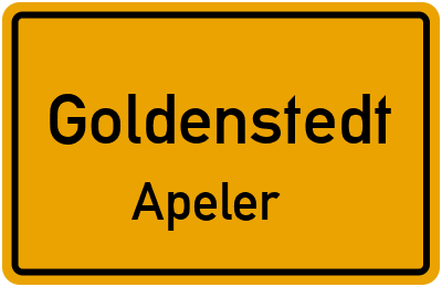 Straßenverzeichnis Goldenstedt Apeler