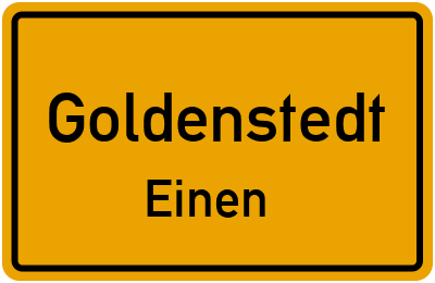 Straßenverzeichnis Goldenstedt Einen