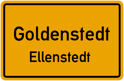 Ortsschild Goldenstedt Ellenstedt