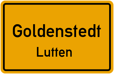 Ortsschild Goldenstedt Lutten