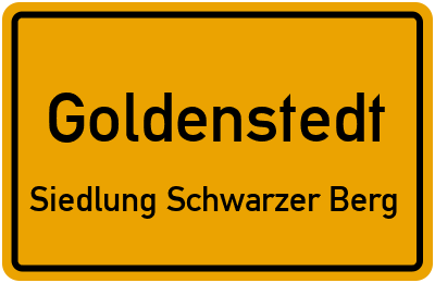 Straßenverzeichnis Goldenstedt Siedlung Schwarzer Berg