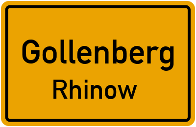 Straßenverzeichnis Gollenberg Rhinow