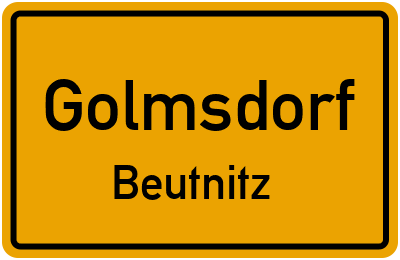 Straßenverzeichnis Golmsdorf Beutnitz
