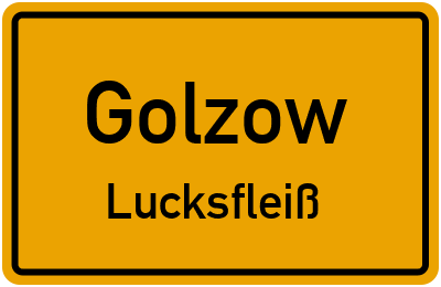 Straßenverzeichnis Golzow Lucksfleiß