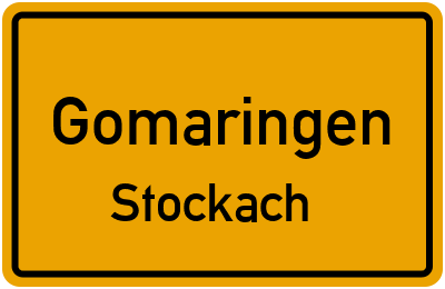 Straßenverzeichnis Gomaringen Stockach