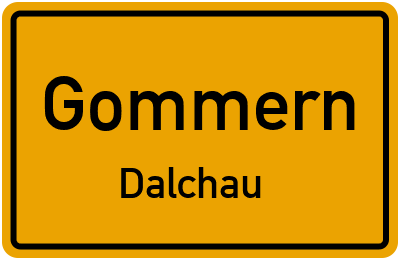 Straßenverzeichnis Gommern Dalchau