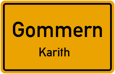 Straßenverzeichnis Gommern Karith