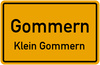 Straßenverzeichnis Gommern Klein Gommern