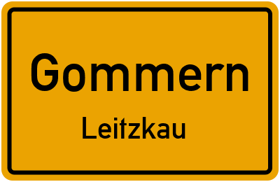 Straßenverzeichnis Gommern Leitzkau
