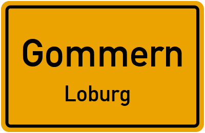 Straßenverzeichnis Gommern Loburg