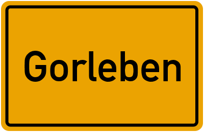 Ortsschild von Gemeinde Gorleben in Niedersachsen