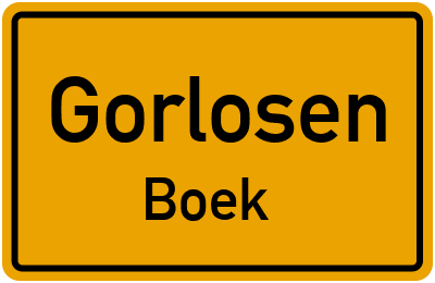 Straßenverzeichnis Gorlosen Boek